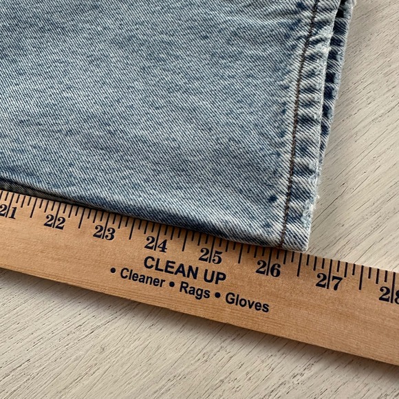 Monki Kimomo High Relaxed Light Wash Denim Jeans Womens Size 27 Mom Skater - Picture 10 of 11